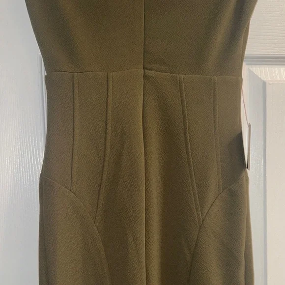 Bebe Chic Olive Green Midi Dress - Picture 8 of 11